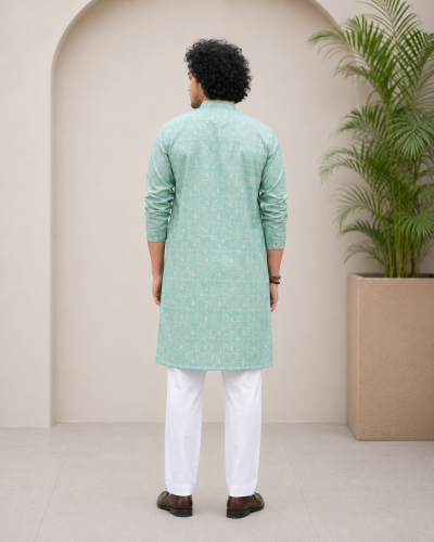 Alternative view of Giza Cotton Digital Print Panjabi