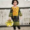 Kids Kurti Elegant Black – Hand-Stitched with Traditional Block Print