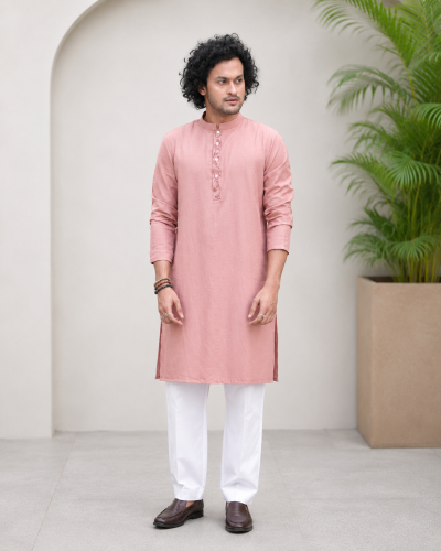 Viscose Cotton Embroidered Panjabi