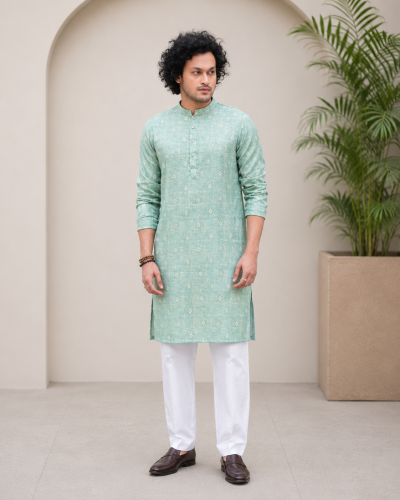 Giza Cotton Digital Print Panjabi