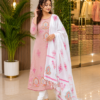 Viscose Cotton Two Piece Outfit with Block & Hand Stitch