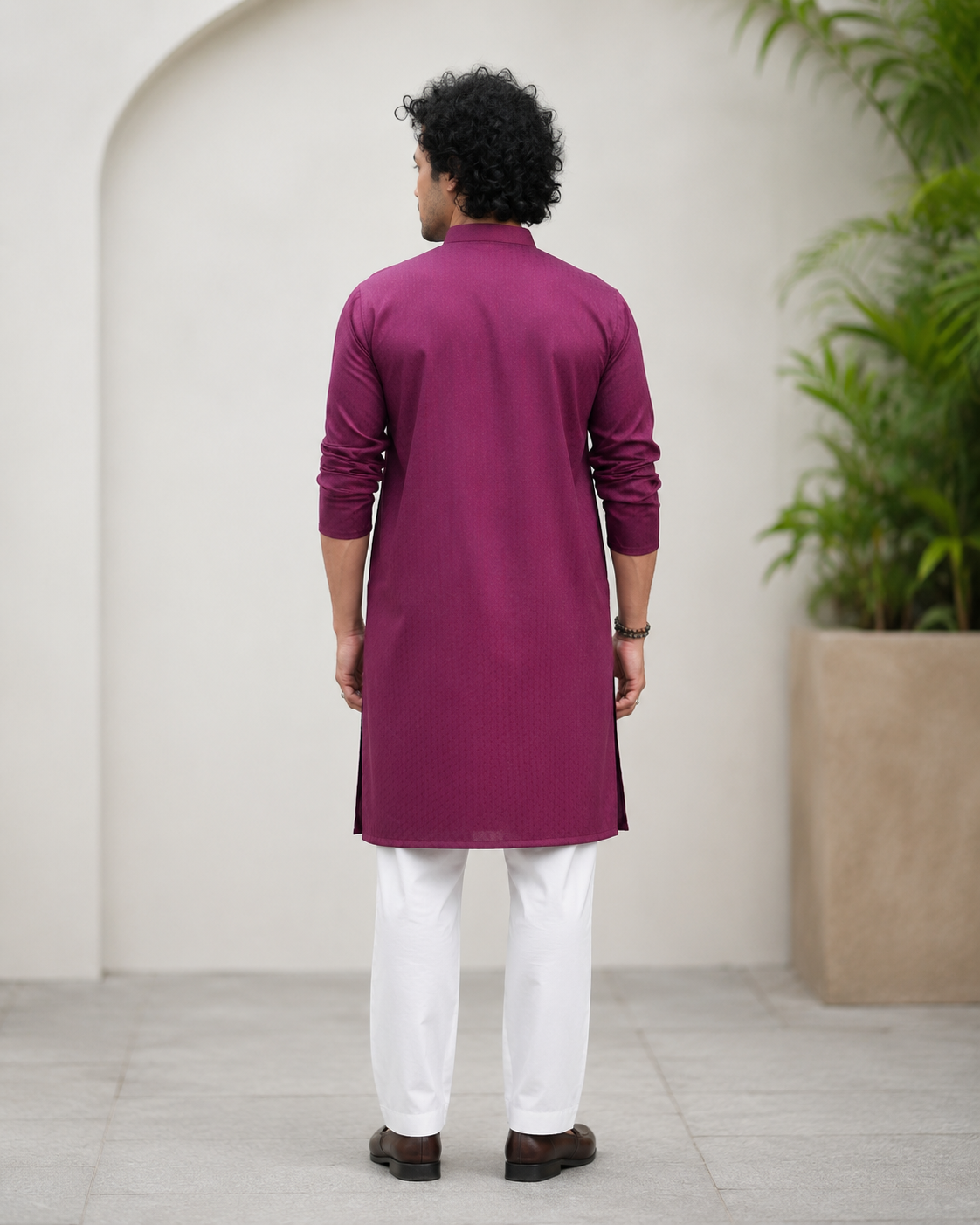 Jacquard Cotton Digital Print Panjabi - Image 2