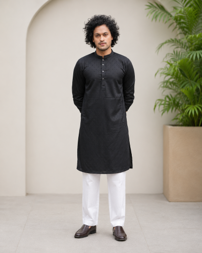 Aurobindo Cotton Digital Print Panjabi