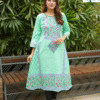Classic Handcrafted Slub Cotton Printed Kurti
