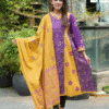 Handcrafted & Block Print Round Kurti with Dupatta