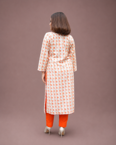 Alternative view of Viscose Cotton Embroidered Kurti