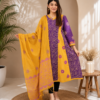 Handcrafted & Block Print Round Kurti with Dupatta