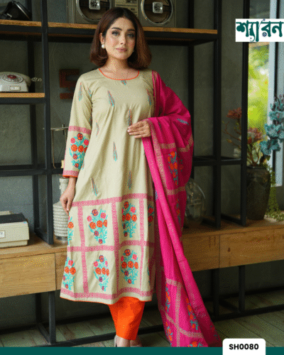 Viscose Cotton Handcrafted with Block Print Round Kurti Set