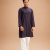 Band Collar Viscose Cotton Panjabi for Men