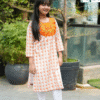 Girls Viscose Cotton Embroidered Kurti