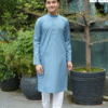 Boys Classic Blue Premium Panjabi