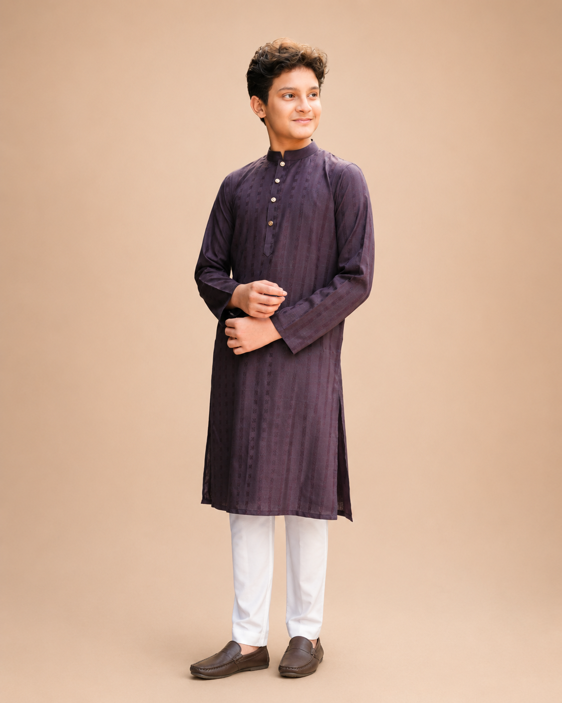 Band Collar Panjabi for Boys - Image 3